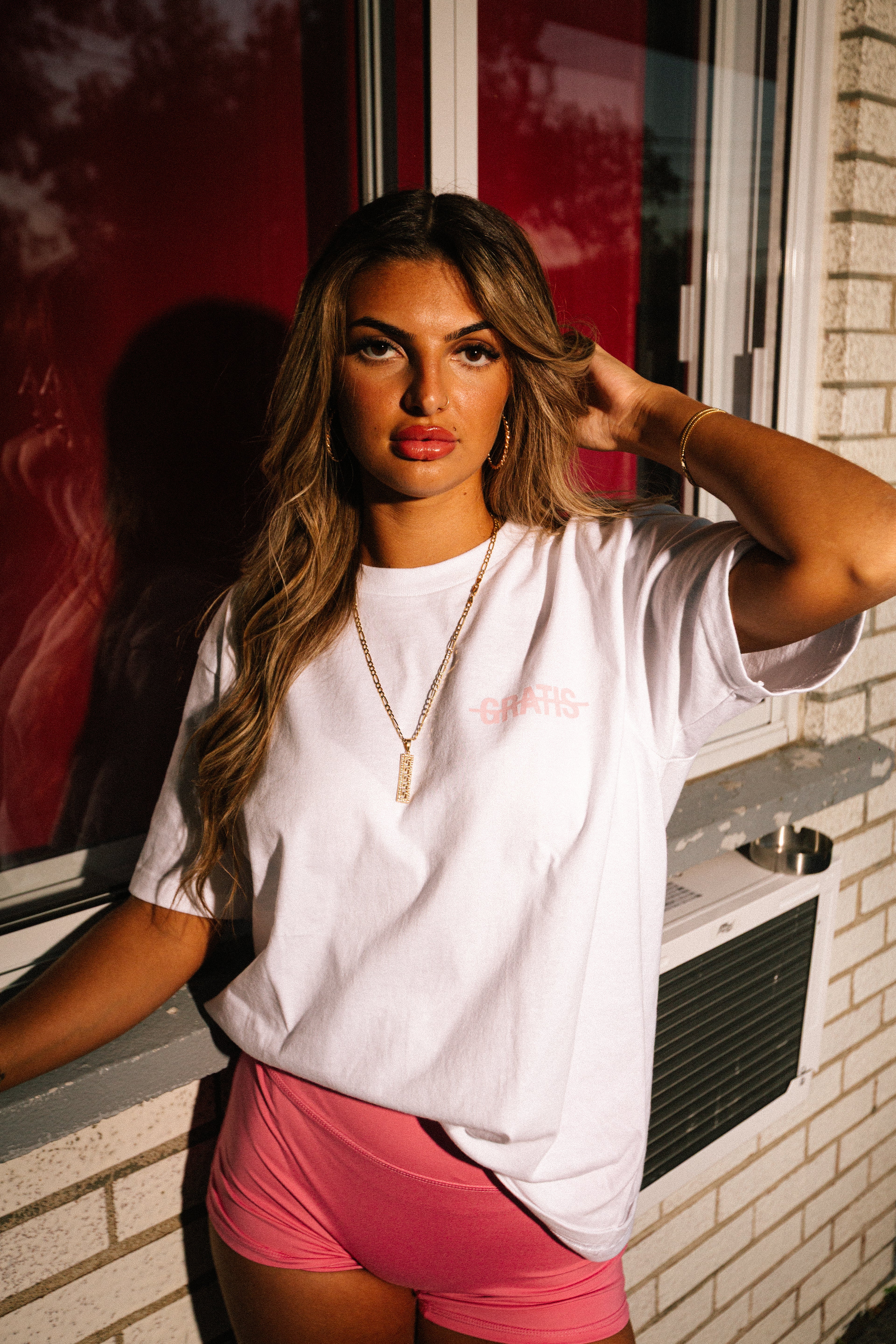 GRATIS "LA VIE GRATIS" PINK T-SHIRT