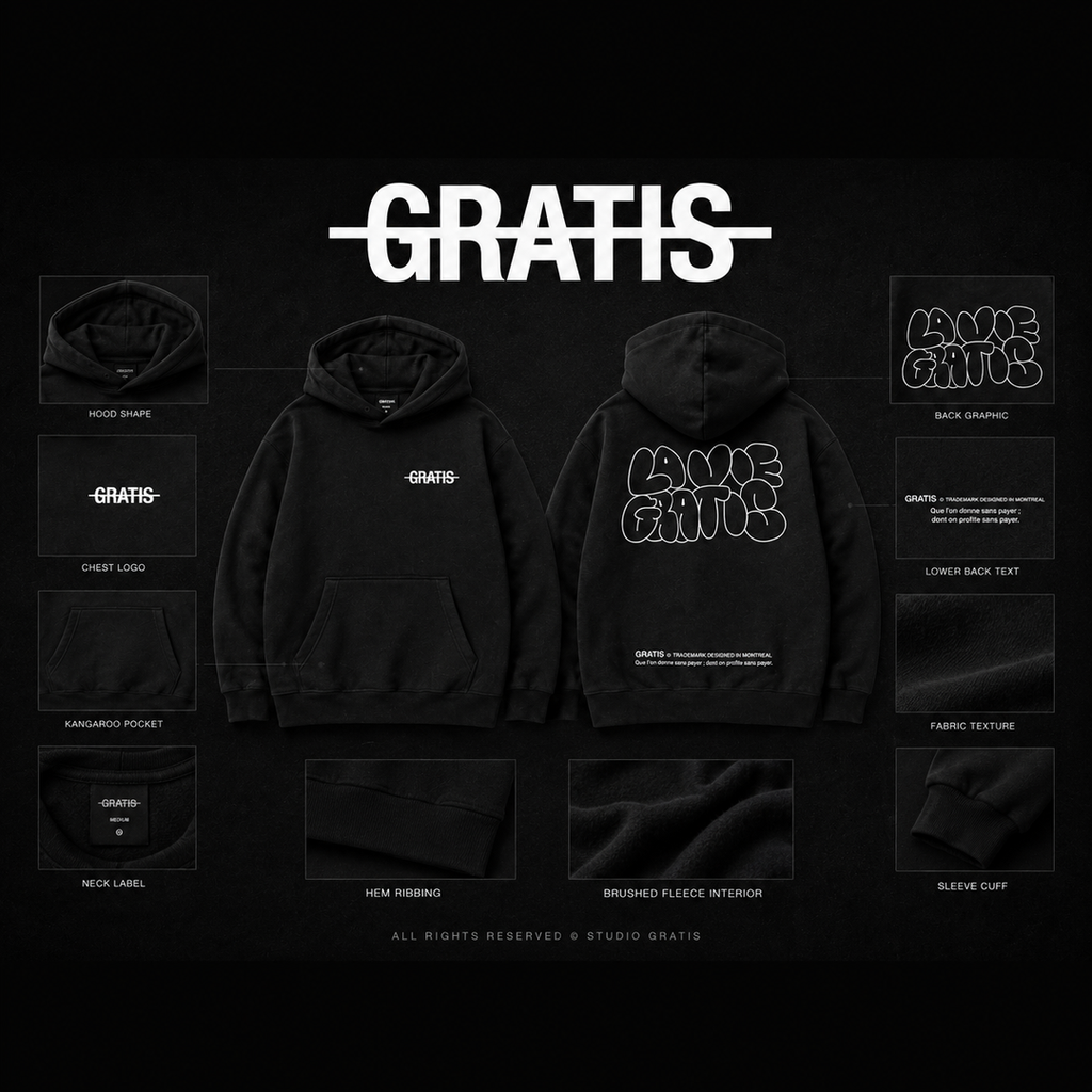 GRATIS "LA VIE GRATIS" PREMIUM HOODIE