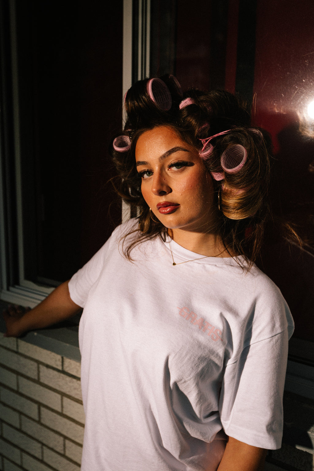 GRATIS "LA VIE GRATIS" PINK T-SHIRT