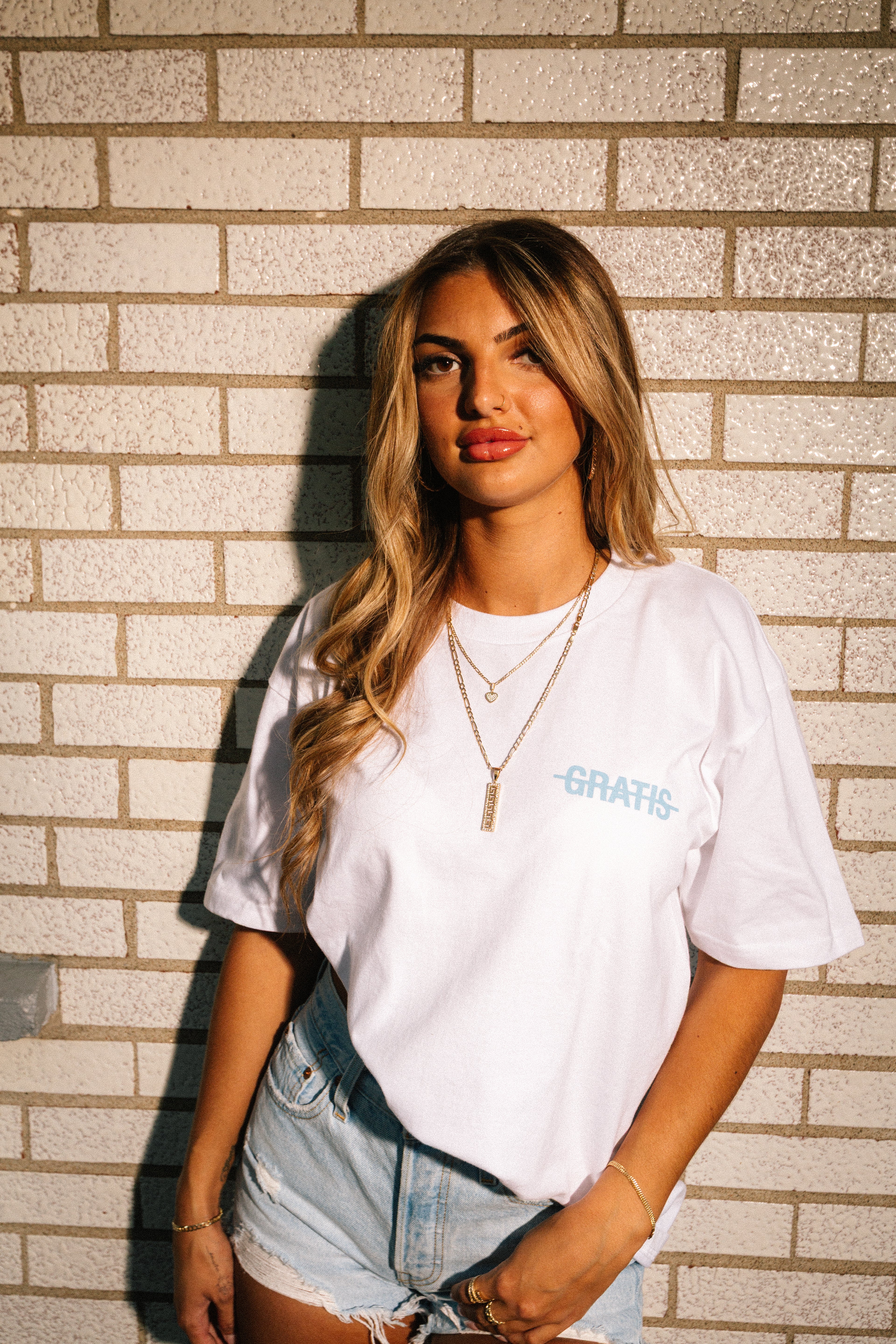GRATIS "LA VIE GRATIS" BLUE T-SHIRT